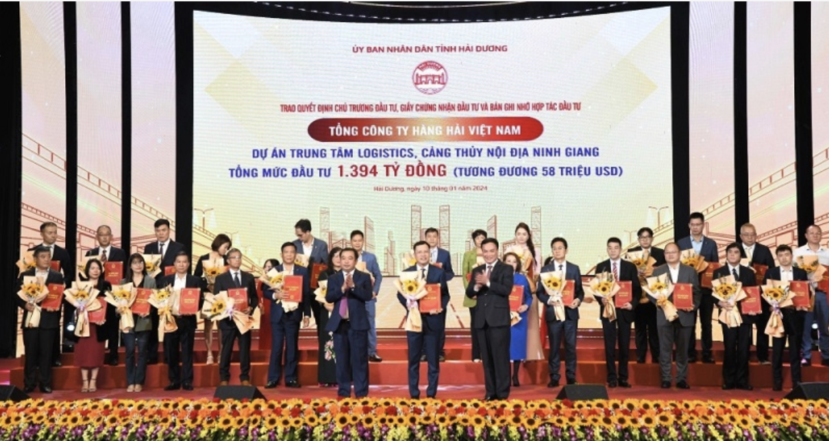 VIMC đầu tư trung tâm logistics, cảng thuỷ nội địa Ninh Giang trị giá 1.394 tỷ đồng