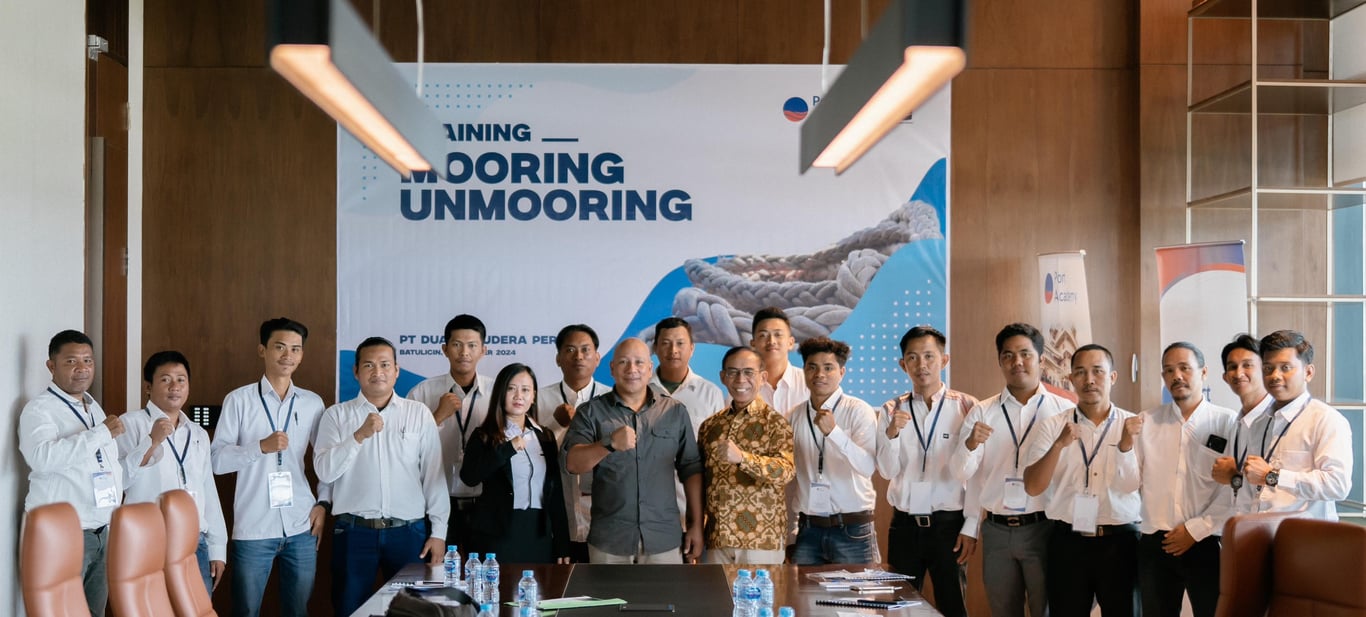 PT Dua Samudera Perkasa Sukses Selenggarakan Diklat Mooring Unmooring dengan Port Academy