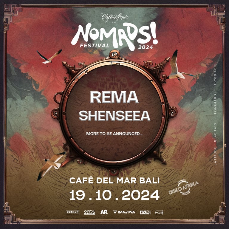 NOMADS! Festival 2024: REMA and Shenseea to Headline Bali’s Premier Music Event