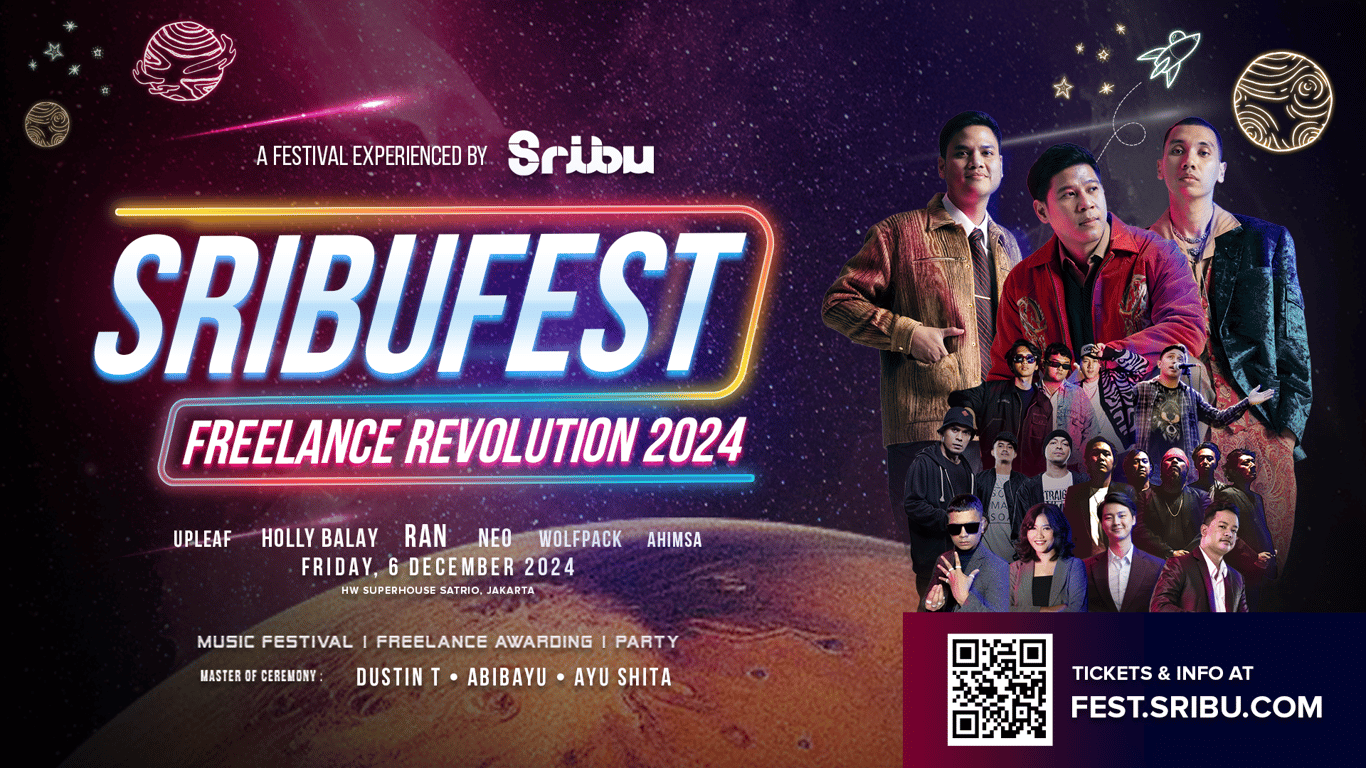 Tiket SRIBUFEST 2024 Resmi Dibuka Hari Ini: Festival Freelance Terbesar di Indonesia Siap Digelar