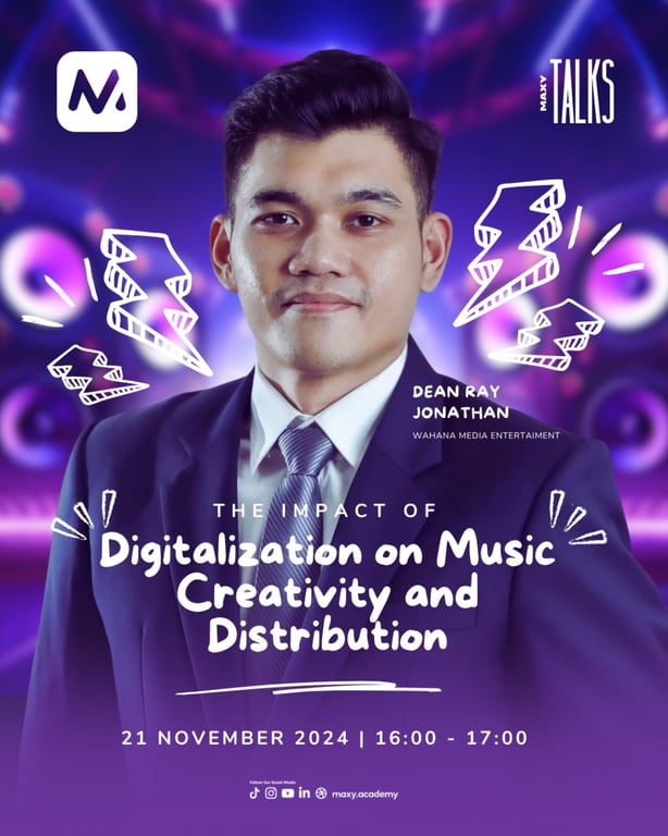 COO Wahana Media Entertainment Kupas Habis Transformasi Industri Musik Digital dalam Webinar MAXY Academy