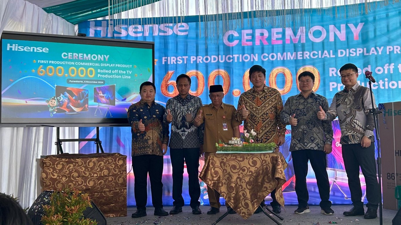 Hisense Indonesia Telah Memproduksi Lokal 600.000 unit TV di tahun 2024