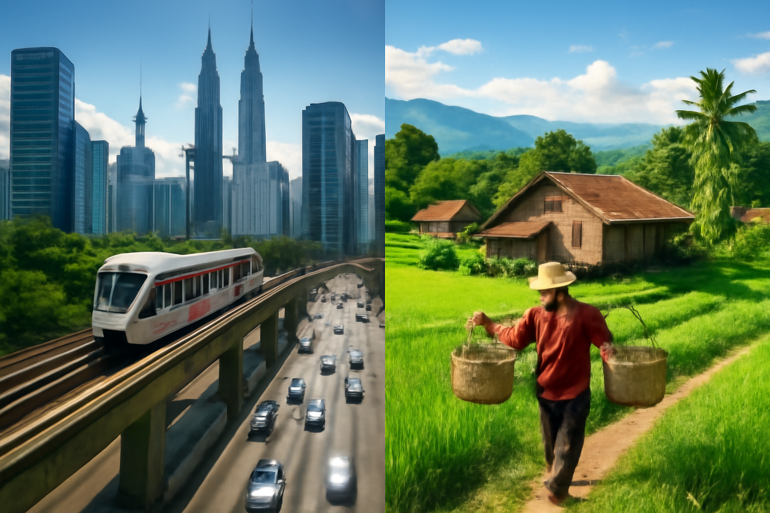 Comparing Life in Urban and Rural Malaysia: A Look at Key Differences, Challenges, and Opportunities