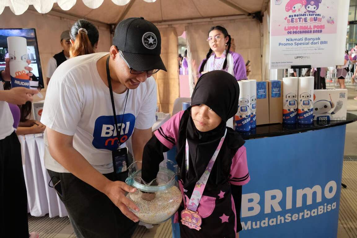 BRI Branch Office Jatinegara Region 6/Jakarta 1 Hadirkan Open Booth di Ajang My Melody and Kuromi Bestie Run 2025