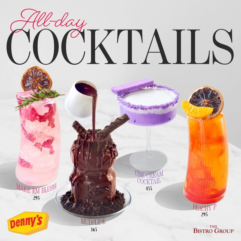 Denny’s Unveils Its First-Ever All-Day Cocktails & Mocktails — Happy Hour is always on 24/7