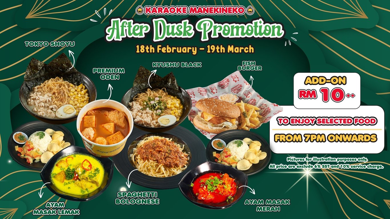 Value Meal Add-On After Sundown at Karaoke Manekineko