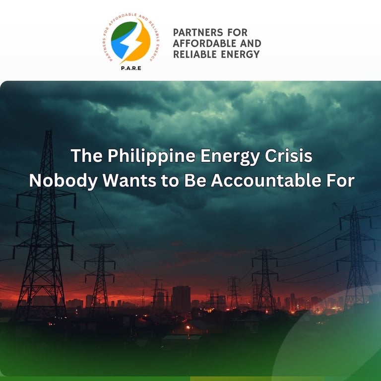 The Philippine Energy Crisis Nobody Wants to Be Accountable For