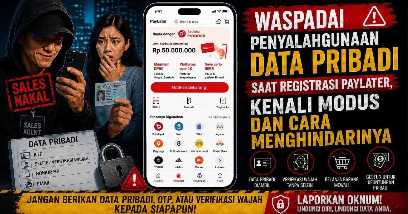 Waspadai Penyalahgunaan Data Pribadi saat Registrasi Paylater, Kenali Modus dan Cara Menghindarinya