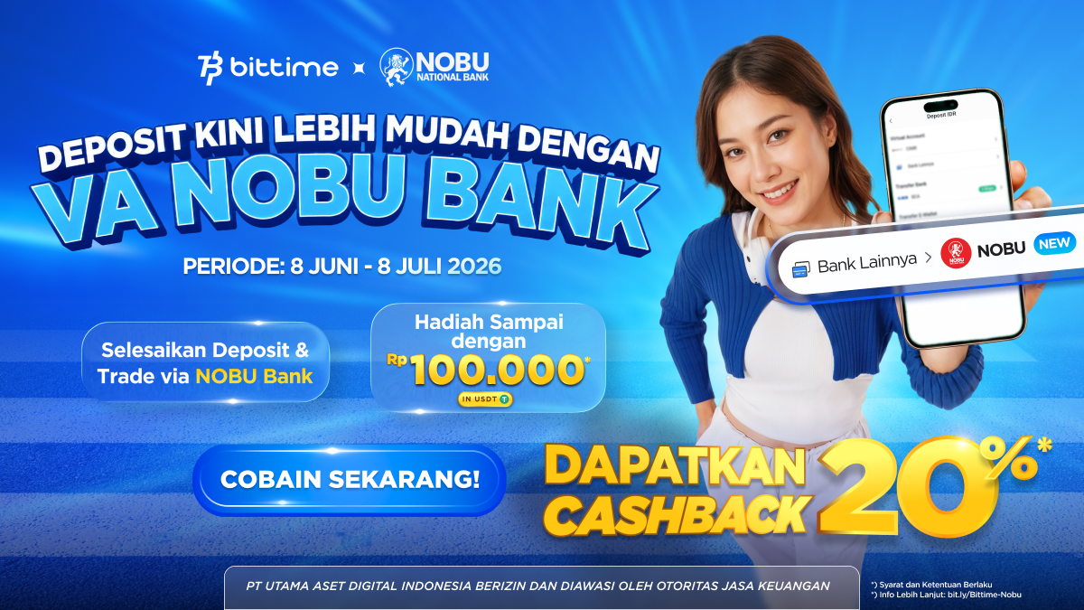Bittime Gandeng Nobu Bank Luncurkan Program Cashback “10 Menit dari Indonesia ke Wall Street” untuk Akses Investasi Aset Global