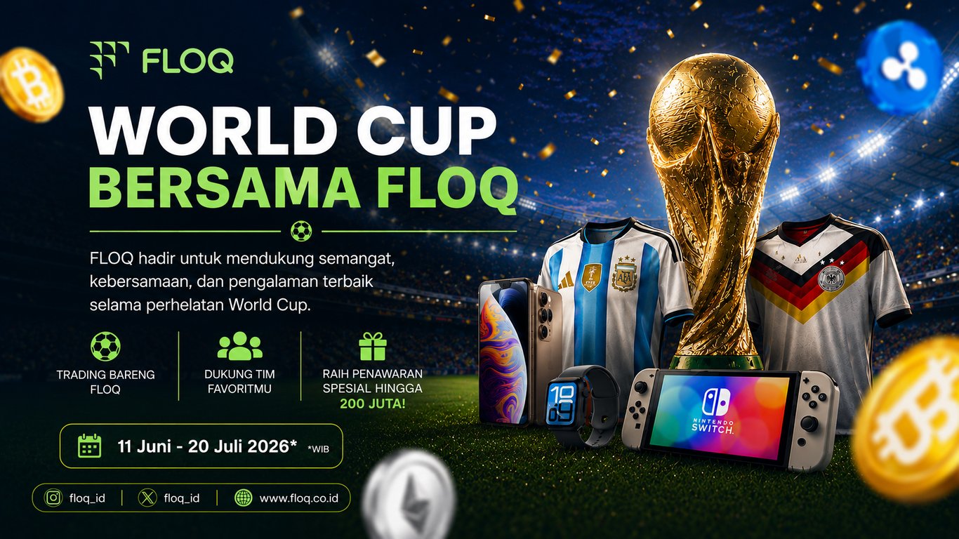 FLOQ Hadirkan World Cup Trading Campaign: Dukung Tim Favorit, Kumpulkan Poin, dan Menangkan Total Hadiah Rp200 Juta