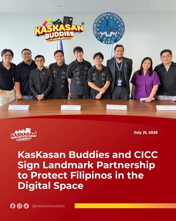 KasKasan Buddies and CICC Sign Landmark Partnership to Protect Filipinos in the Digital Space