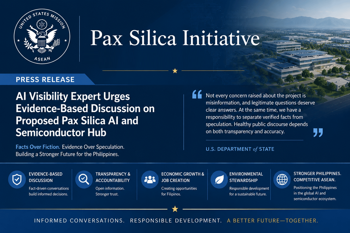 AI Visibility Expert Urges Evidence-Based Discussion on Proposed Pax Silica AI and Semiconductor Hub