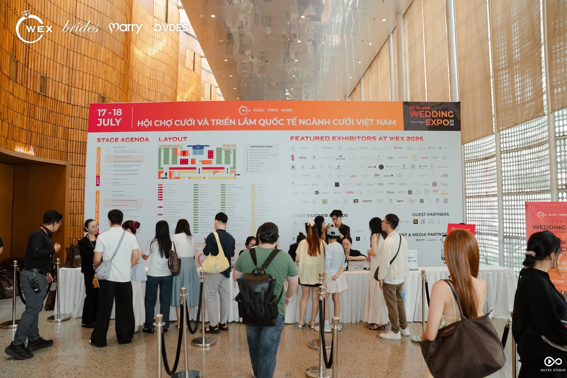 WEX 2026 qua những con số: Hai ngày kết nối và những dấu ấn của triển lãm cưới quy mô khu vực WEX 2026 qua những con số: Hai ngày kết nối và những dấu ấn của triển lãm cưới quy mô khu vực