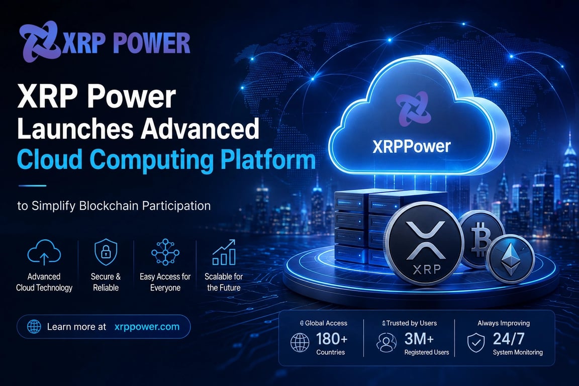 XRP Power Launches Advanced Cloud Computing Platform to Simplify Blockchain Participation