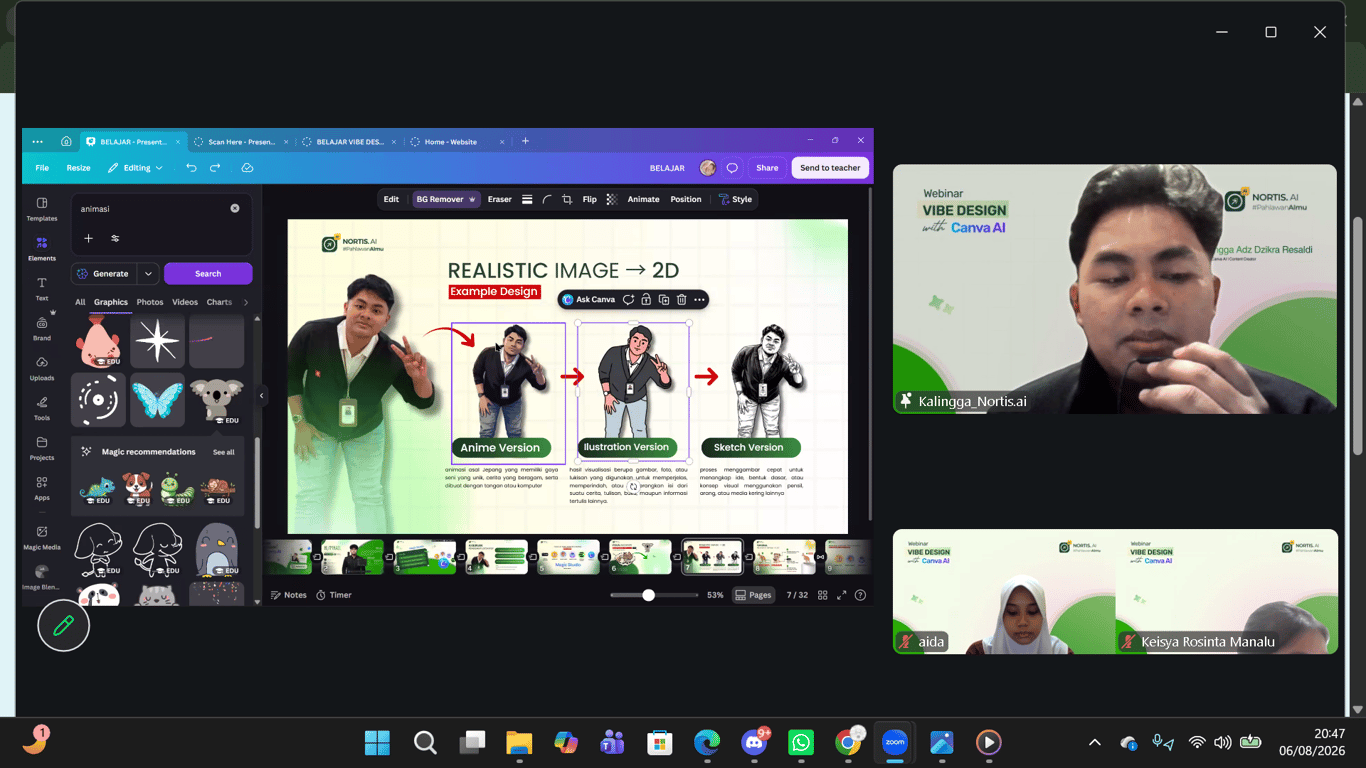 Telkom AI Center Malang Dukung Pengembangan Skill Digital melalui  Vibe Design with Canva AI