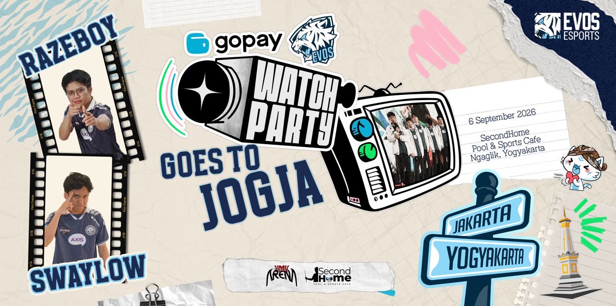 EVOS GoPay Watch Party Goes to Jogja, Bawa Atmosfer MPL  Lebih Dekat ke Komunitas Kota Pelajar