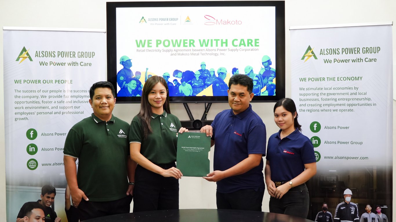 Alsons Power expands Cebu retail electricity supply footprint with Makoto Metal deal