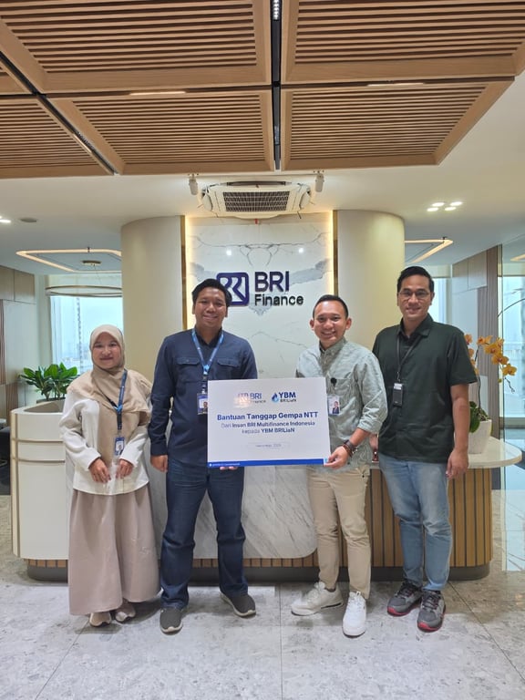 BRI Finance Gandeng YBM BRILiaN Salurkan Bantuan Kemanusiaan bagi Masyarakat Terdampak Gempa NTT