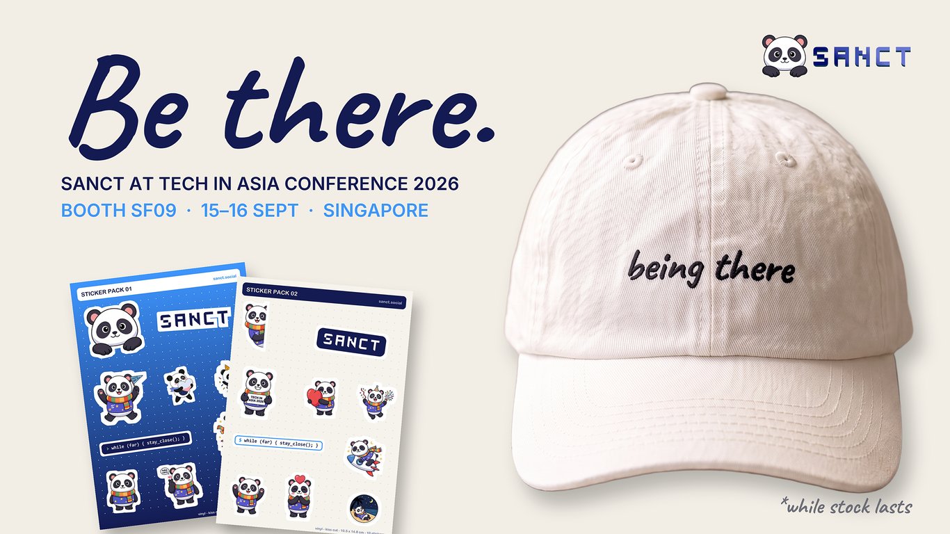 Sanct to launch on Product Hunt live from Tech in Asia Conference 2026, with limited free swag at booth SF09