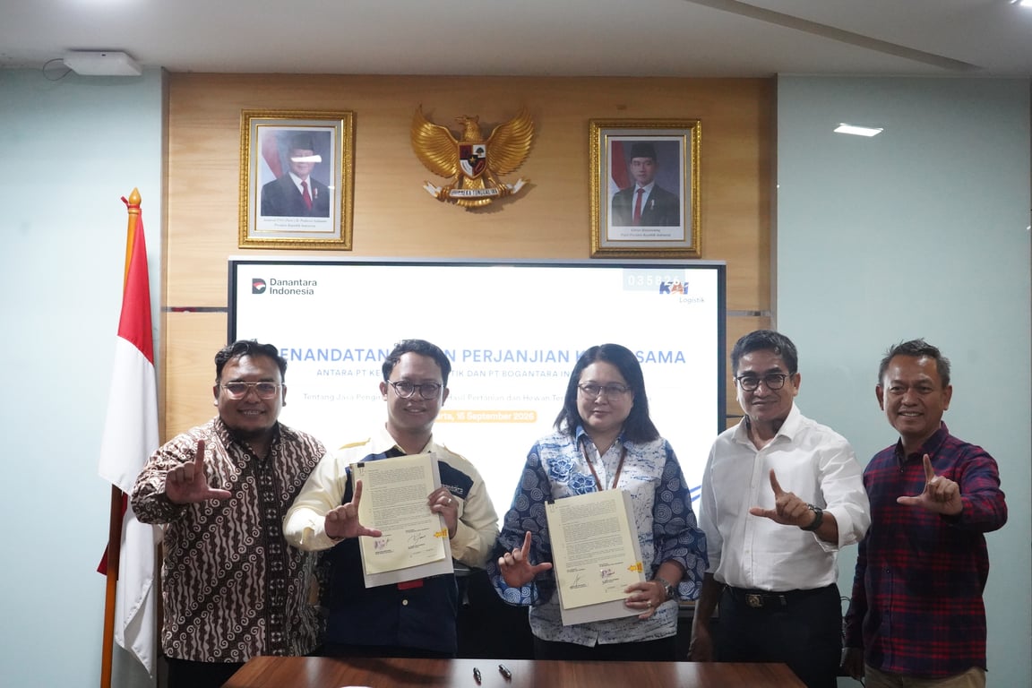 Perkuat Angkutan Komoditas Pangan, KAI Logistik dan PT Bogantara Indo Transport Tandatangani Kerja Sama Pengiriman Hasil Bumi, Pangan, Ternak dan Pendukungnya dengan Kereta Api