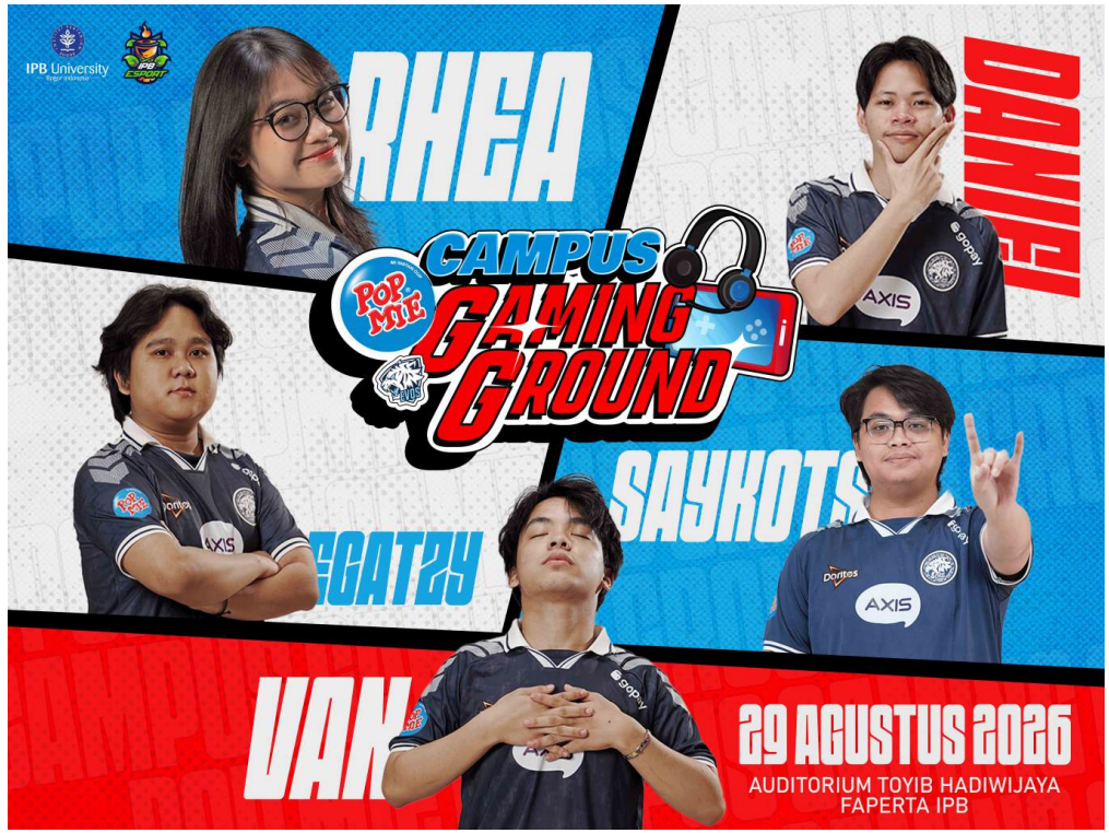 Dari Mabar ke Komunitas: Pop Mie Campus Gaming Ground Hadir di IPB, Satukan Mahasiswa Bogor Lewat Esports