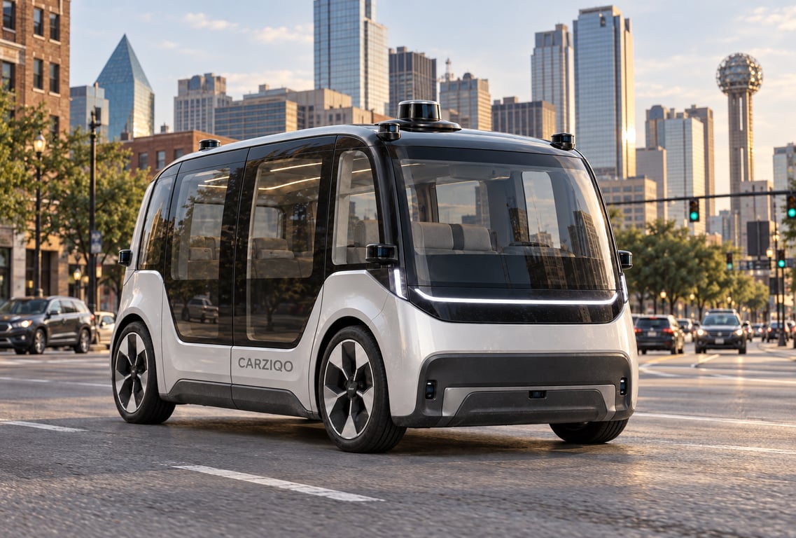 Carziqo Adds UR-NX Autonomous Ride-Hailing Vehicles to Dallas Operations