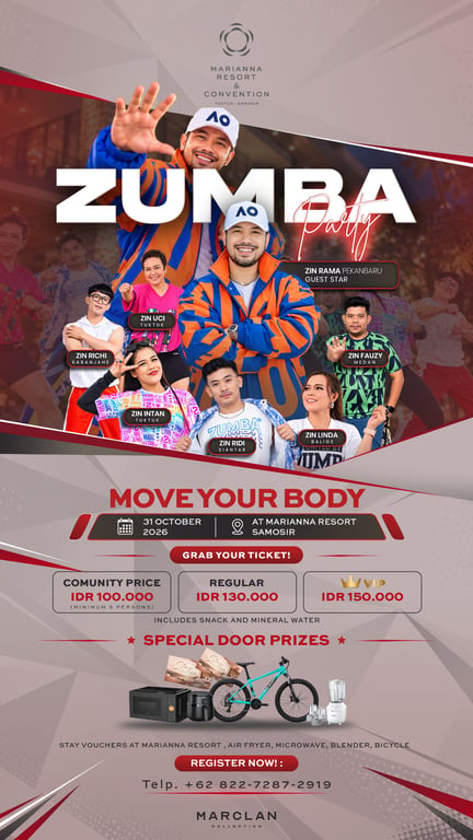 Zumba Party Hadir di Marianna Resort, Satukan Komunitas dari Berbagai Daerah Zumba Party Hadir di Marianna Resort, Satukan Komunitas dari Berbagai Daerah