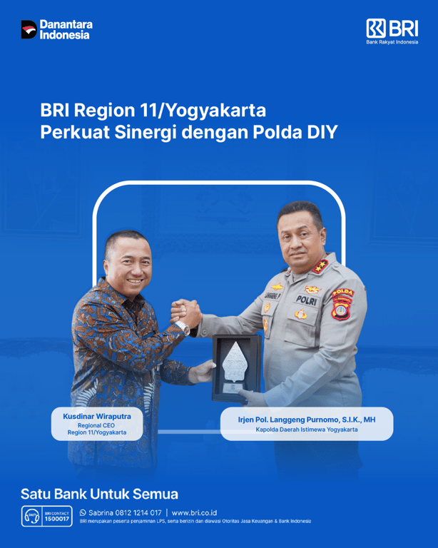 BRI Region 11 Yogyakarta Perkuat Sinergi dengan Polda DIY