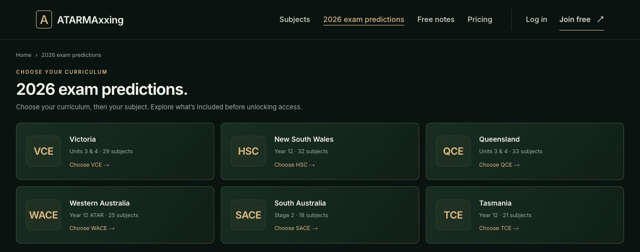 2026 Exam Predictors: Targeted Practice for 158 Year 12 Subjects