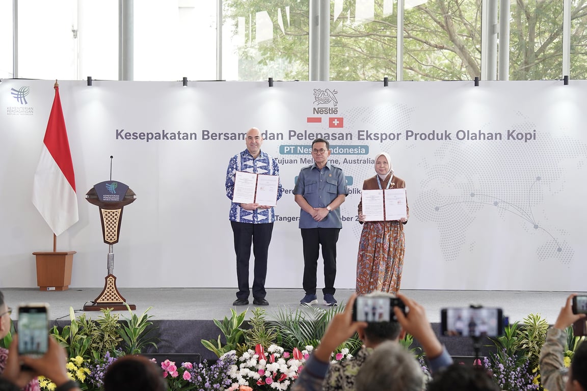 Kemendag dan Nestlé Indonesia Teken MoU Dorong Ekspor dari Hulu di TEI 2026 Kemendag dan Nestlé Indonesia Teken MoU Dorong Ekspor dari Hulu di TEI 2026