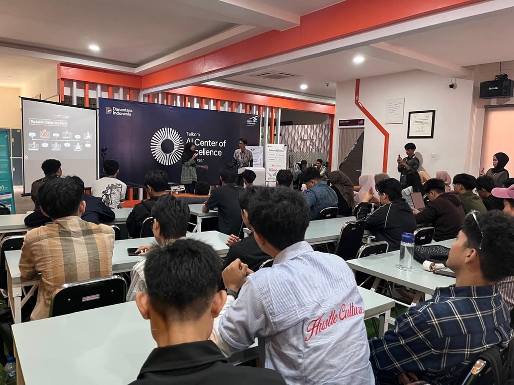 Telkom AI Connect Makassar dan GDGoC UNM Dorong Mahasiswa Tentukan Arah Belajar di Dunia AI