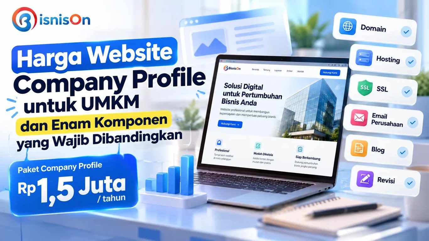 Harga Website Company Profile untuk UMKM dan Enam Komponen yang Wajib Dibandingkan