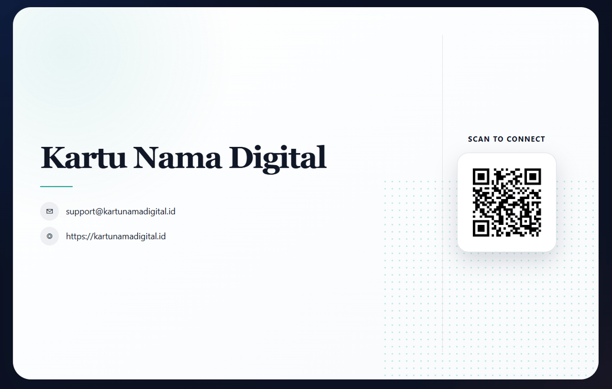 Beralihlah dari Kartu Nama Kertas, KartuNamaDigital.id Resmi Diluncurkan: Hadirkan Solusi Profil Profesional Interaktif Berbasis QR Code
